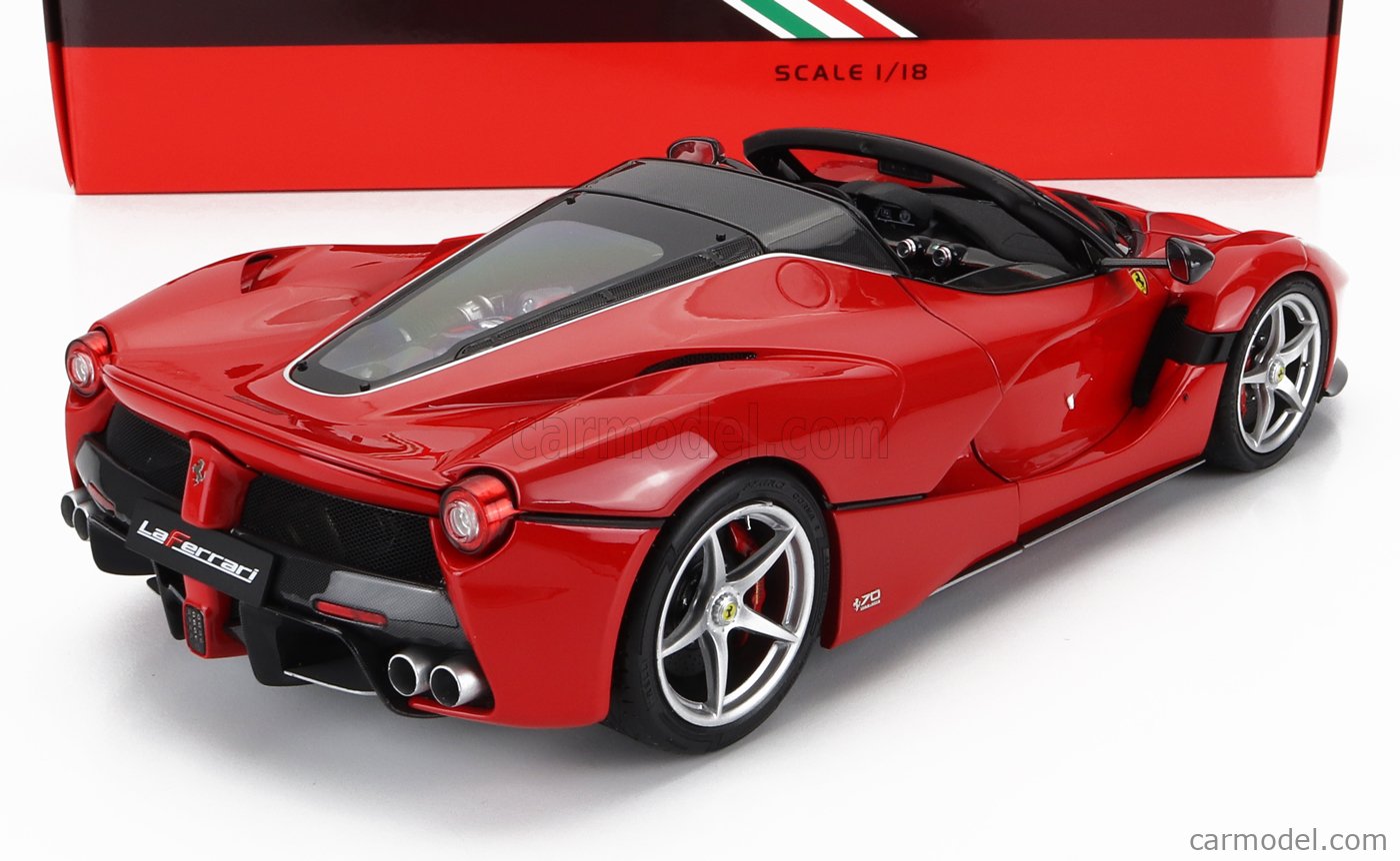 BBR-MODELS BBR182231 Scale 1/18 | FERRARI LAFERRARI APERTA SPIDER 2016  ROSSO CORSA 322 - RED