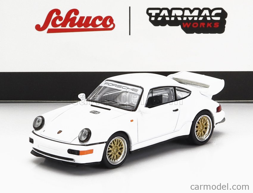 TARMAC T64S-003-WH Scale 1/64 | PORSCHE 911 RSR 3.8 COUPE 1994 WHITE