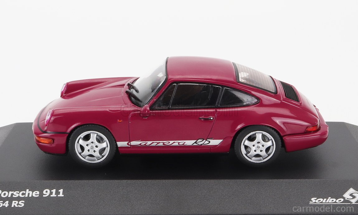 Modellino Auto Solido 1/43 Porsche 911 964 RS 1992 Red