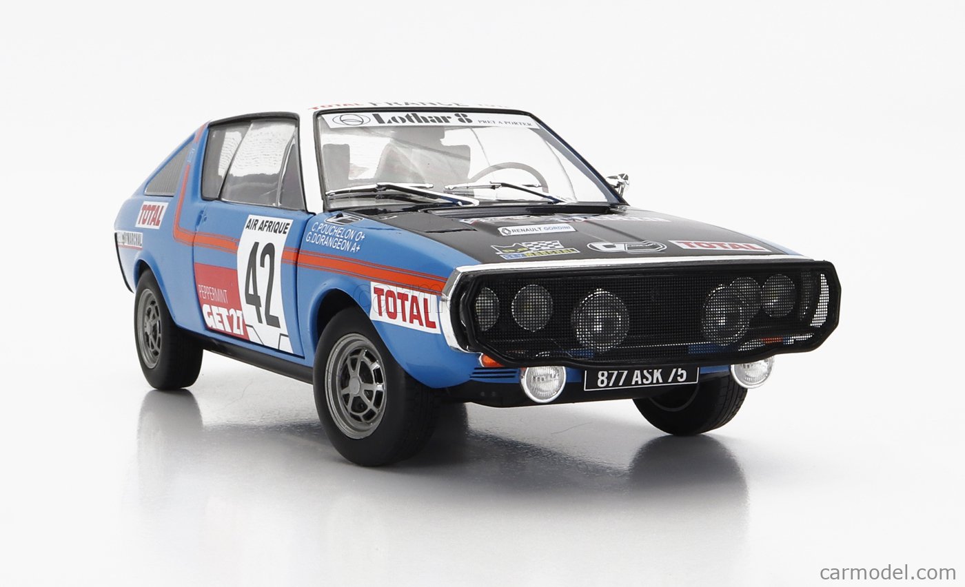 1/18 ルノー 17 ゴルディニ アビジャン ニース 1976 #42 ブルー 1/18 ルノー 17 ゴルディニ アビジャン ニース 1976 #42 ブルー