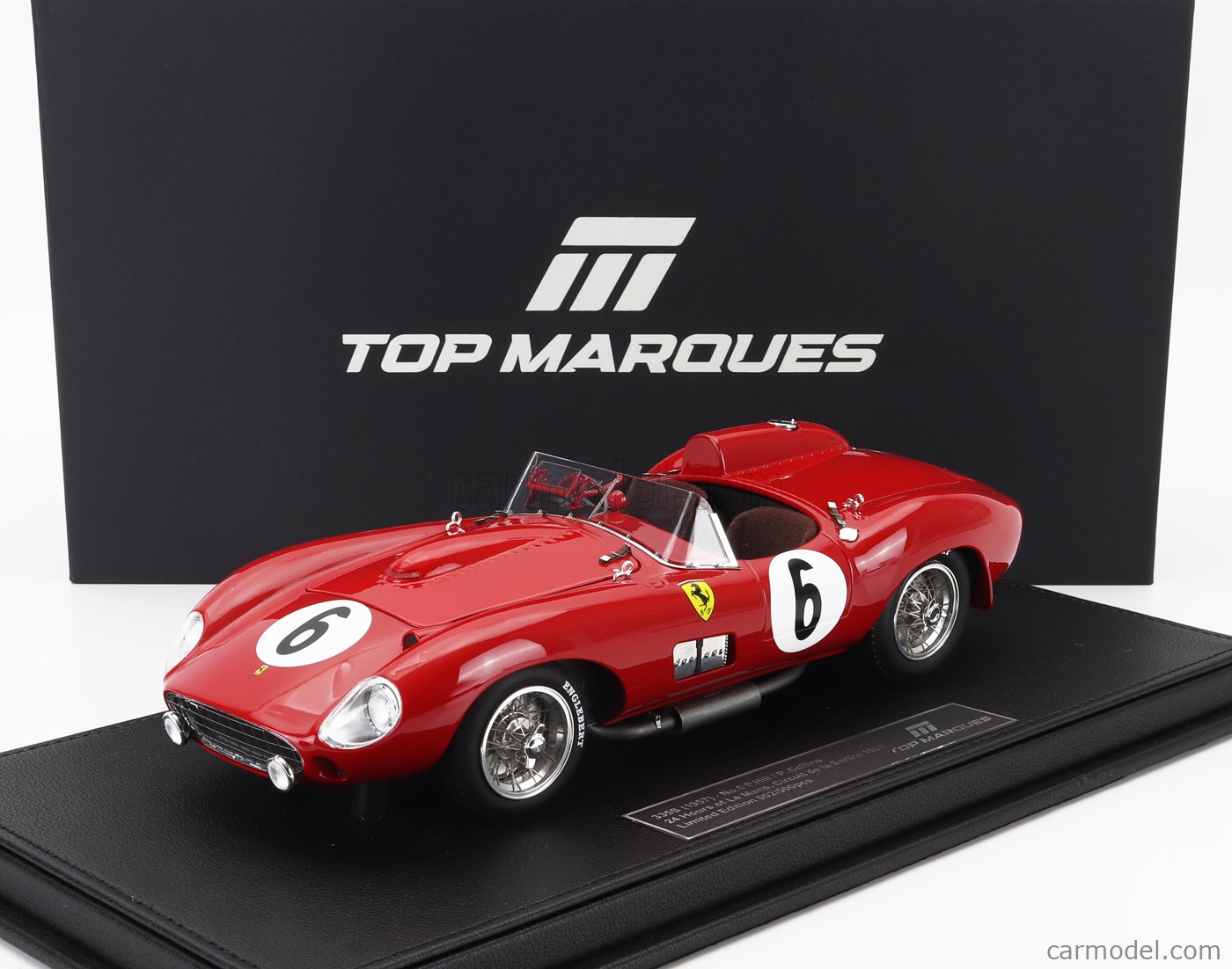 ミニカー　1/18 フェラーリ 335S 1957 ル・マン24h P.ヒル / P. コリンズ #6 エンジンフード脱着 [TOP127C] フェラーリ 335S 1957 ル・マン24h No,6 P.ヒル / P. コリンズ