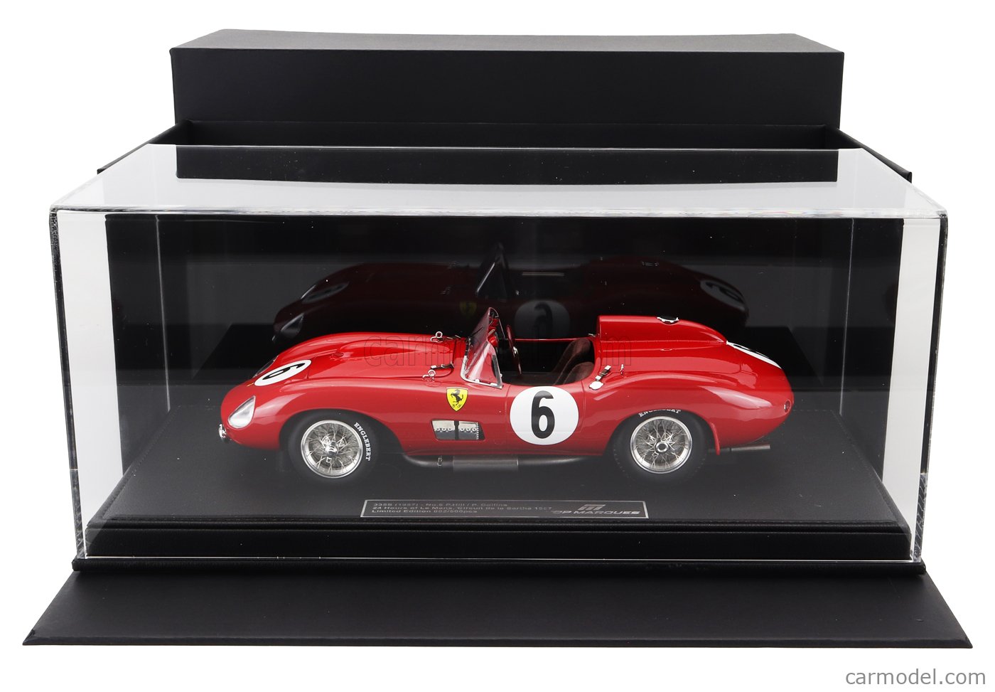 ミニカー　1/18 フェラーリ 335S 1957 ル・マン24h P.ヒル / P. コリンズ #6 エンジンフード脱着 [TOP127C] フェラーリ 335S 1957 ル・マン24h No,6 P.ヒル / P. コリンズ