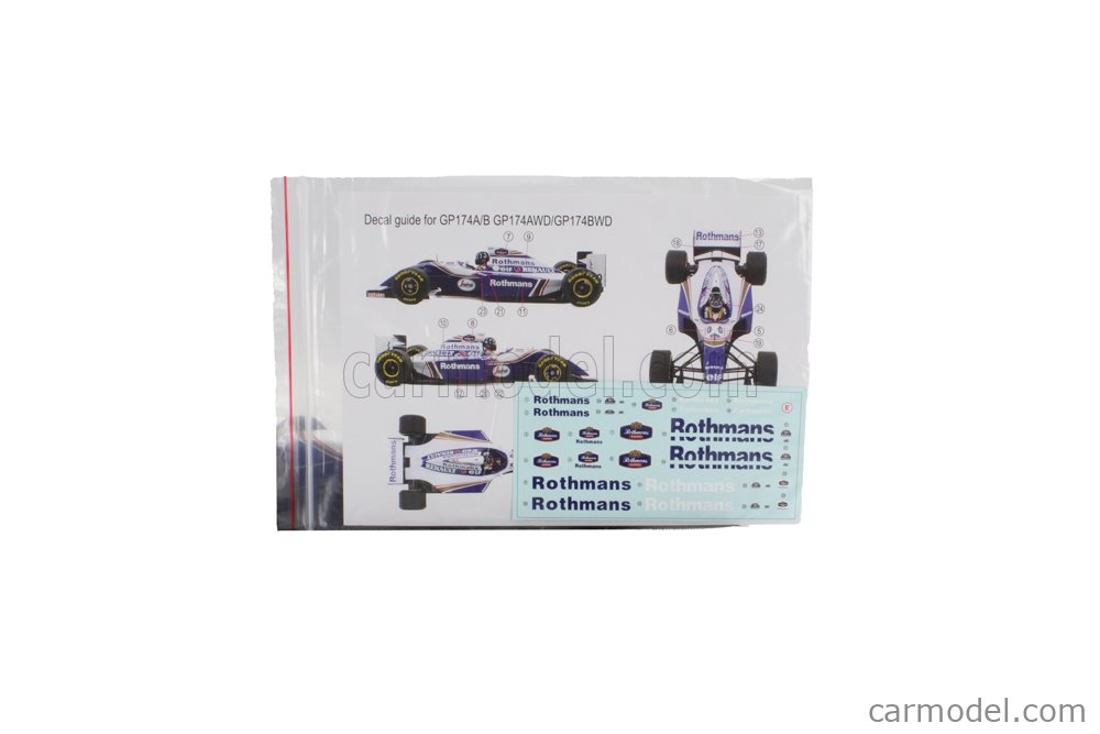 GP-REPLICAS GP174B Scale 1/18 | WILLIAMS F1 FW16 TEAM GP-REPLICAS GP174B Scale 1/18 | WILLIAMS F1 FW16 TEAM