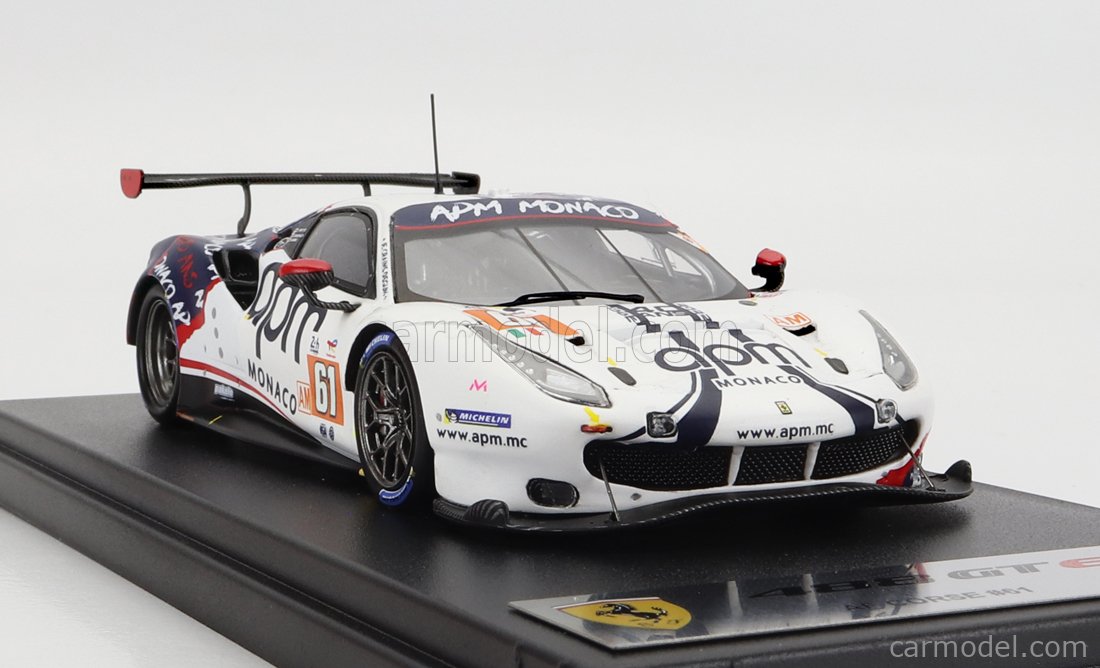 Miniature Looksmart 1/43 Ferrari 488 Gte Evo #55 – Le Mans 2020 – Cameron
