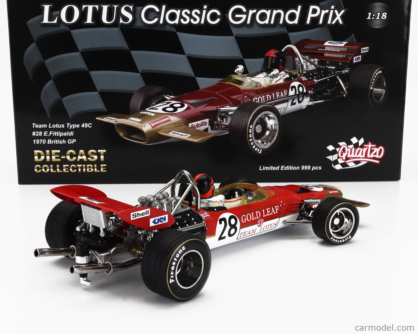 QUARTZO 18221 Scale 1/18 | LOTUS F1 49C FORD TEAM LOTUS N 28