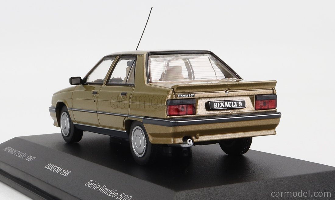 VOITURE MINIATURE RENAULT 9 GTL BEIGE METAL - ODEON - 1/43