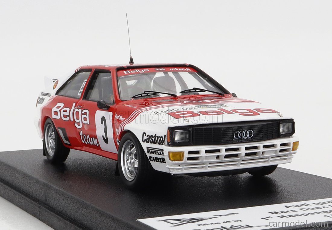 Spark / Trofeu – Audi Quattro Belga 1/43 – Haspengouw 1985 N°3 Duez/Lux – Neuf