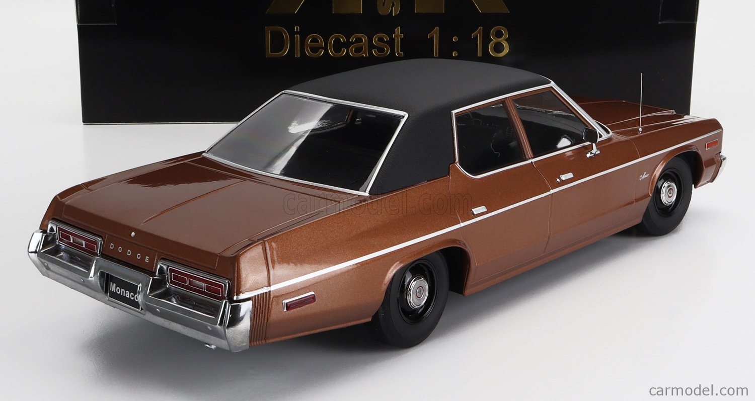 Dodge Monaco 1974 Toit Vinyle Miniature KK-Scale 1/18 - Marron Métal