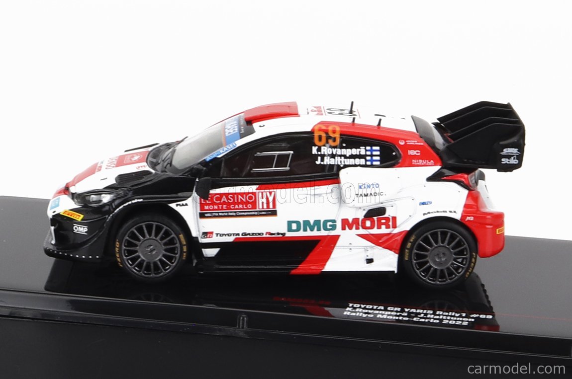 Miniature IXO 1/18 Toyota Yaris GR Safari Rally 2023 N°2 Rovanpera (prévente)
