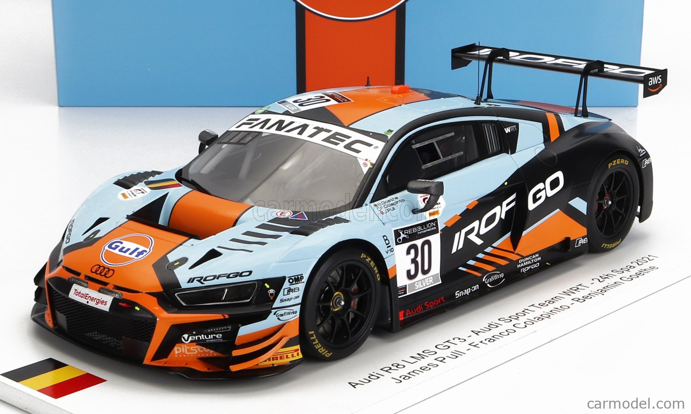 SPARK-MODEL FF013 Scale 1/18 | AUDI R8 LMS GT3 TEAM WRT GULF N 30 24h ...