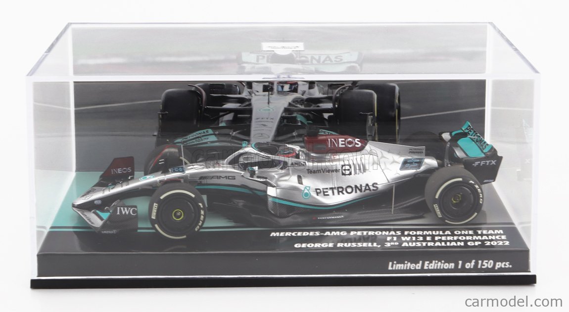 Minichamps 1/43 Mercedes AMG W13 - George Russell - British GP 2022 - Précommande