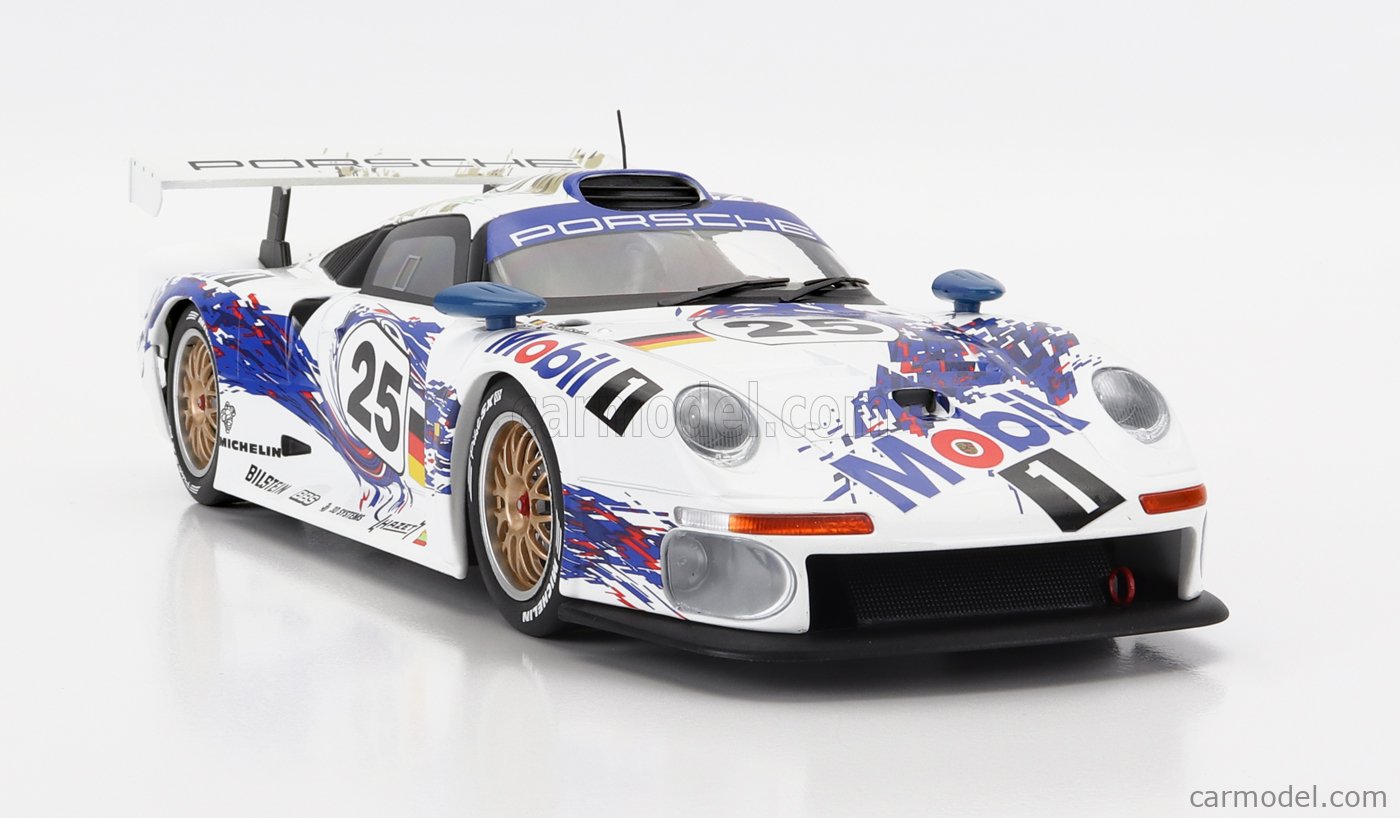 Porsche Teledirigido PORSCHE 911 GT1 No.25 24h Le Mans Stuck / Boutsen / Wollek (1996 Coche Rc