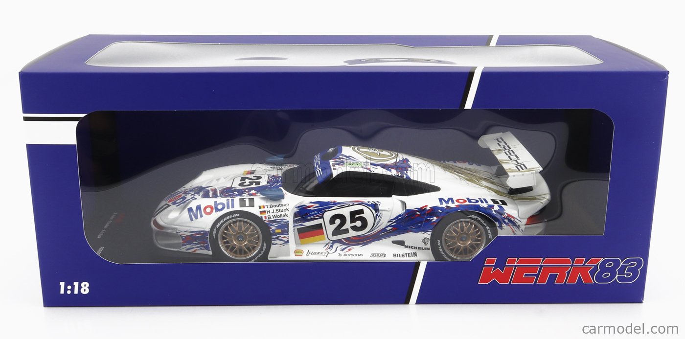 WERK83 W18013001 Scale 1/18 | PORSCHE 911 GT1 3.2L TURBO TEAM