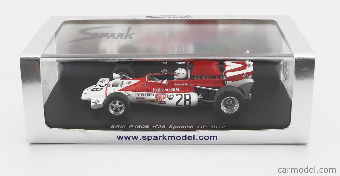 Spark 1/43スケール BRM P160B #28 A.S.ロイグ スペインGP 1972 S1741 