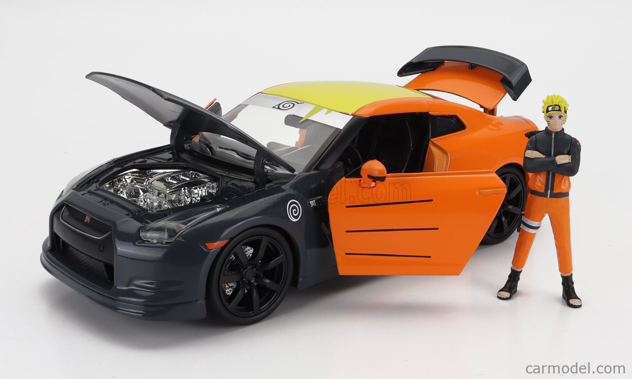 JADA 253255054-33691 Scale 1/24 | NISSAN GT-R WITH NARUTO FIGURE 2009 ...