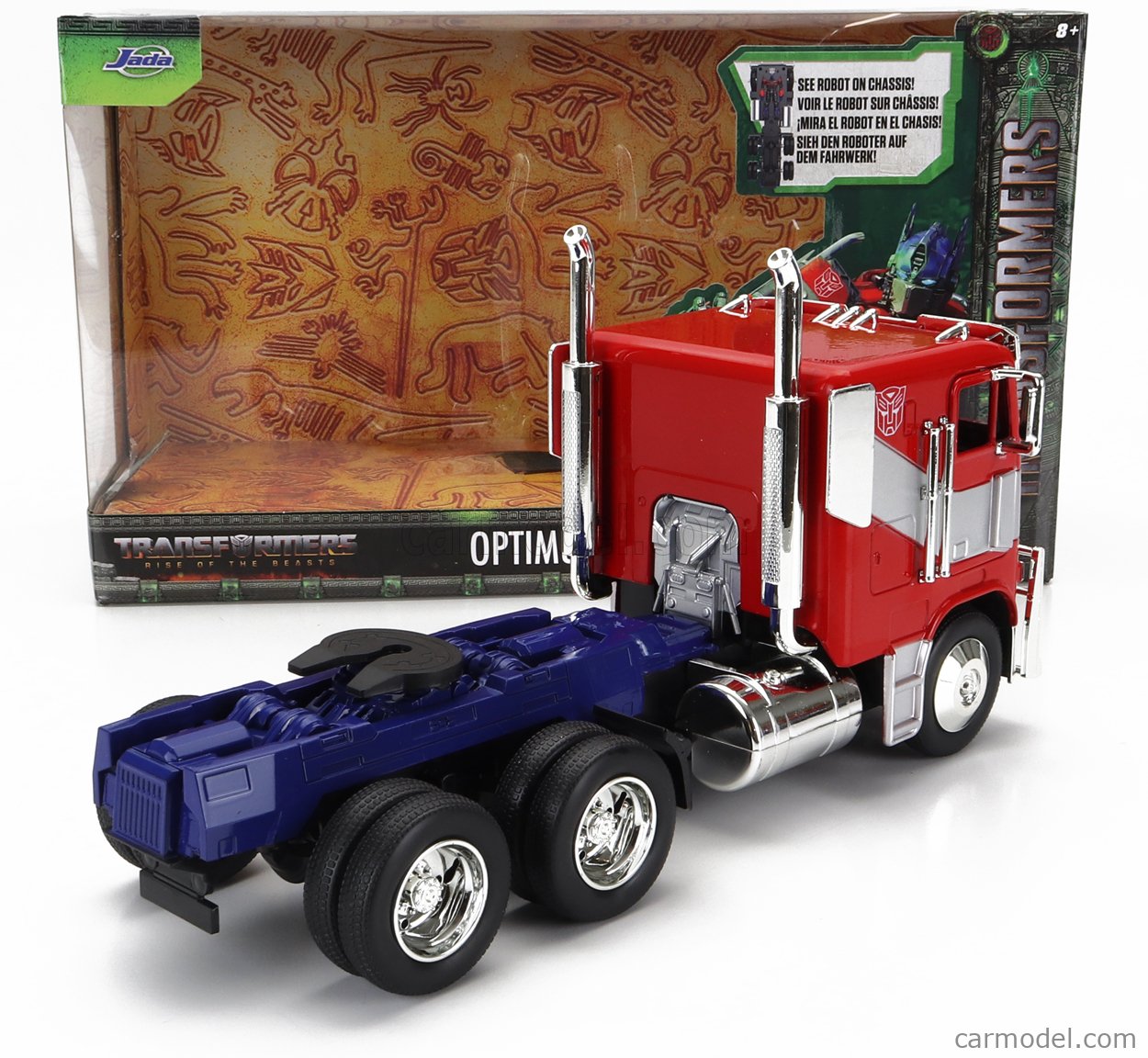 G1 Autobot Optimus Prime Truck Red with Robot on Chassis from