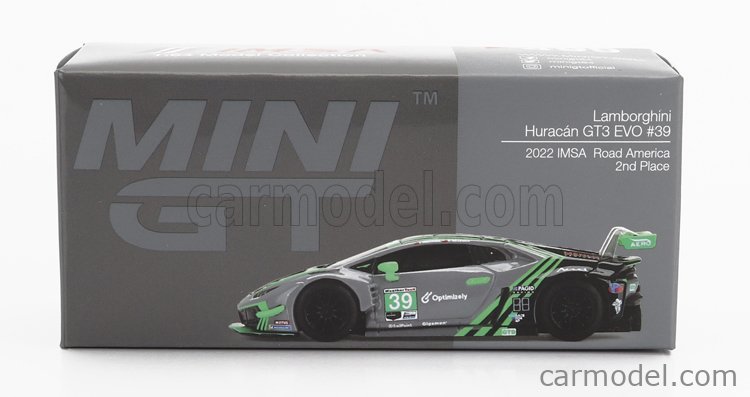 ミニカー MINI GT Lamborghini Huracan GT3 EVO #39 499 - Lamborghini Huracán GT3 EVO #39 2022 IMSA Road America