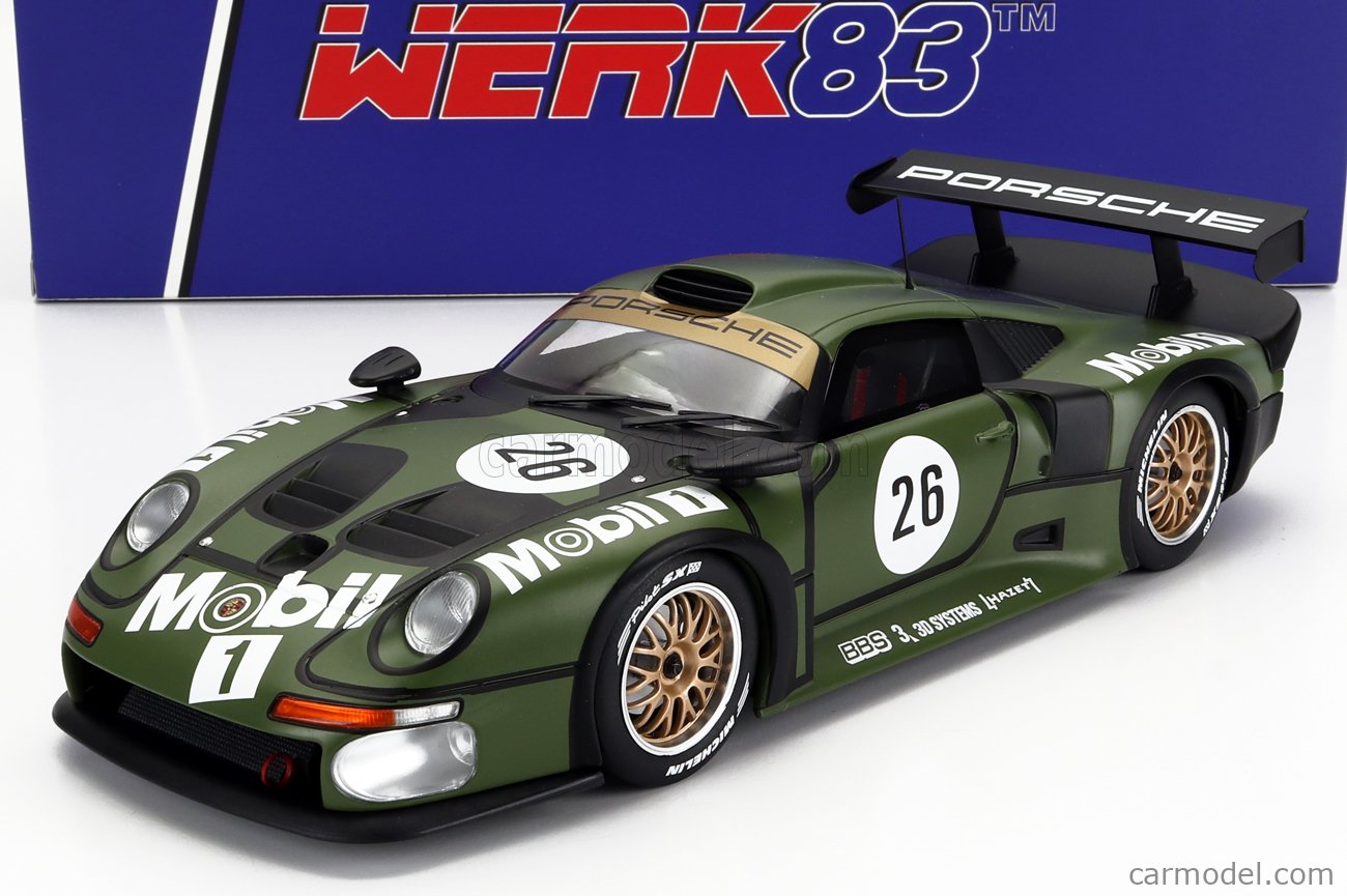 Werk83 1/18 Porsche 911 GT1 3.2L TURBO #26 24h LE MANS 1996 Y.DALMAS K.WENDLINGER S.GOODYEAR　ポルシェ
