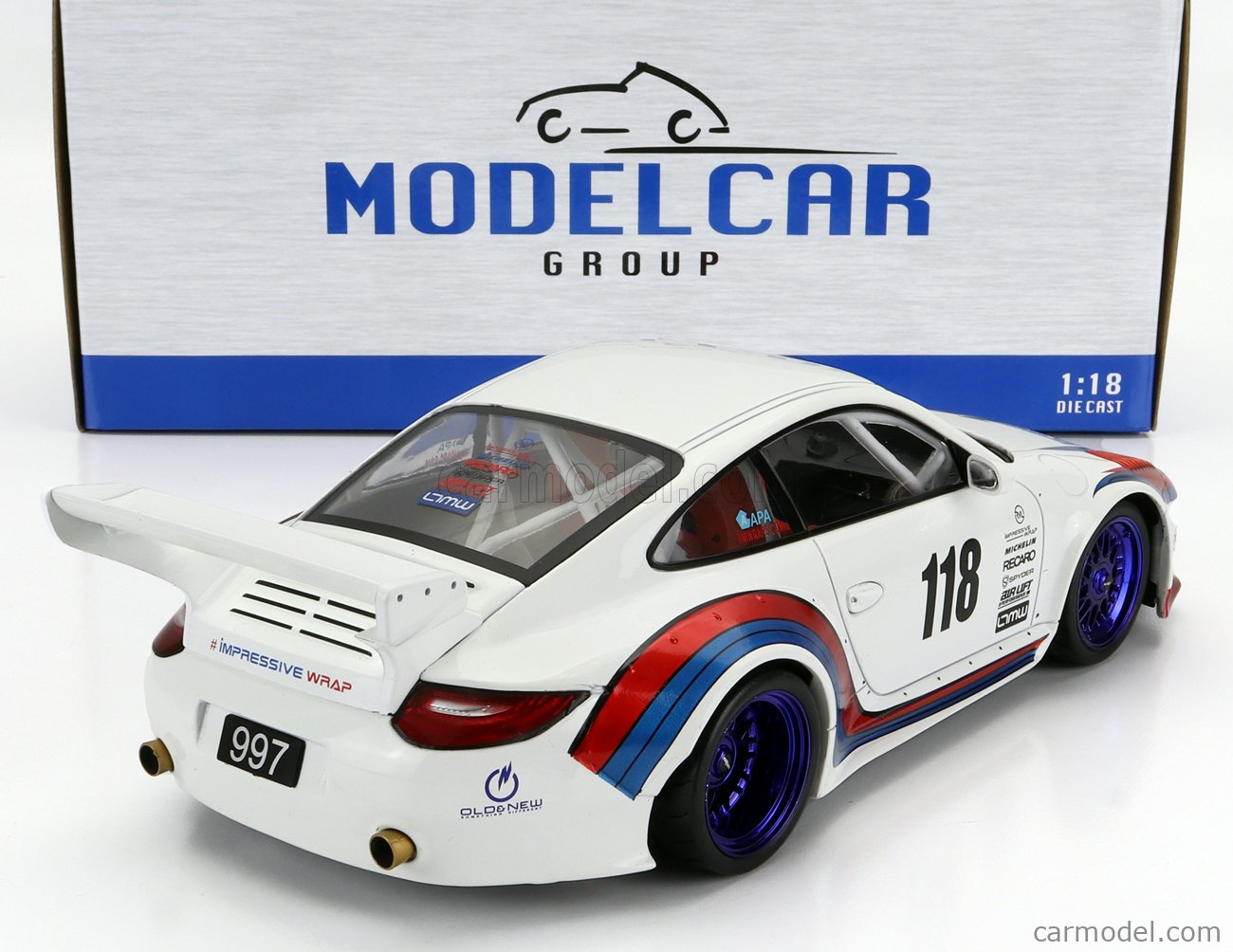 Voiture Miniature de Collection - MCG 1/18 - PORSCHE 911 Old and