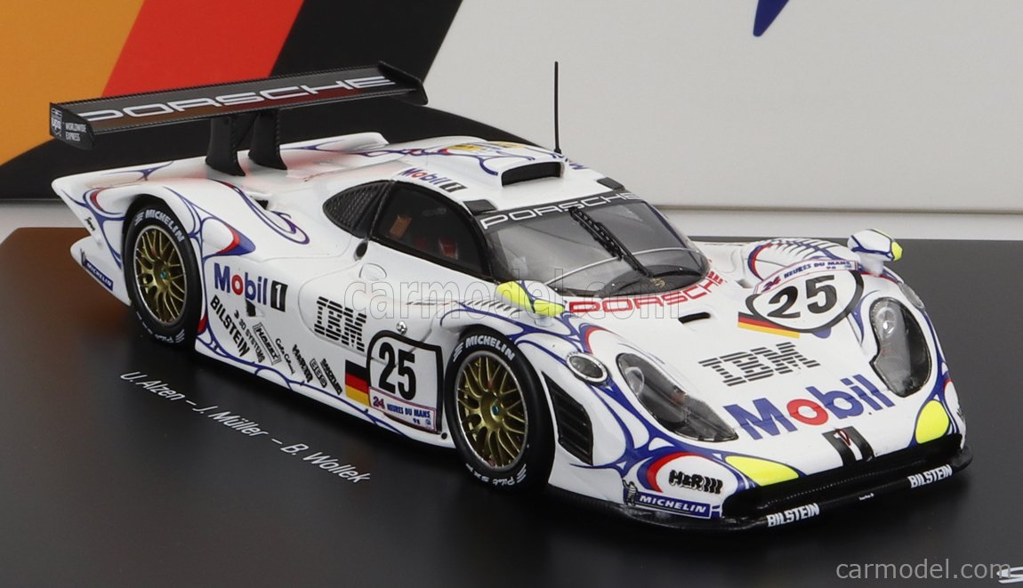 PORSCHE - SET 2X 911 GT1-98 TEAM PORSCHE AG MOBIL 1 N 26 WINNER 24h LE MANS  1998 A.McNISH - L.AIELLO - E.ORTELLI + N 25 2nd 24h LE MANS J.MULLER - 