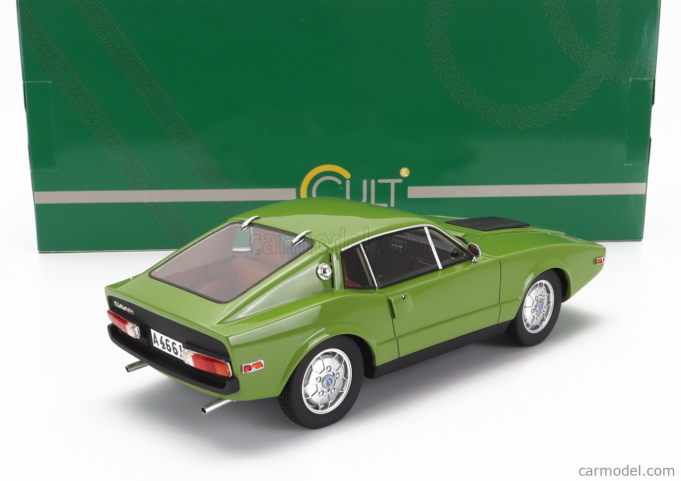 Miniature SAAB Sonett III 1972 Par Cult Models - Jaune - Echelle 1/18