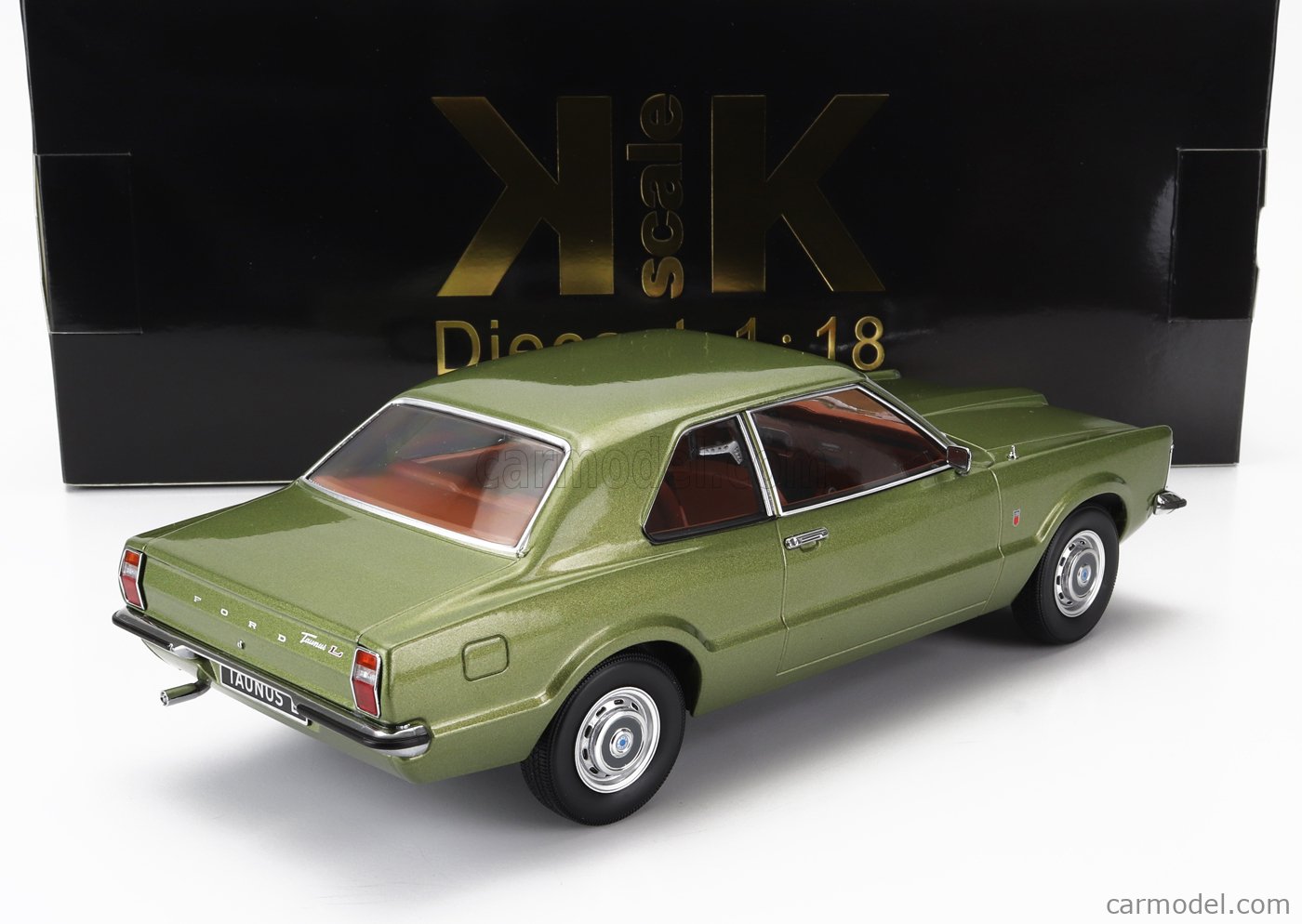 KK-SCALE KKDC180972 Scale 1/18  FORD ENGLAND TAUNUS L COUPE 1971 LIGHT GREEN MET