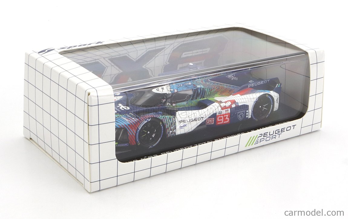 1/43 Spark Peugeot 9X8 LM 24h 2023 n°93 Spark 1:43 Peugeot 9X8 #93 8th 24h LeMans 2023 di Resta