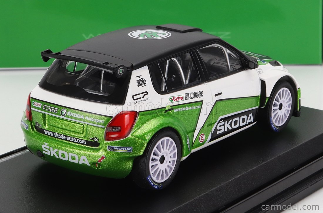 Miniature Skoda Fabia II S2000 Abrex 1/43 - Rallye 2011 #0 Motorsport Design - Neuve