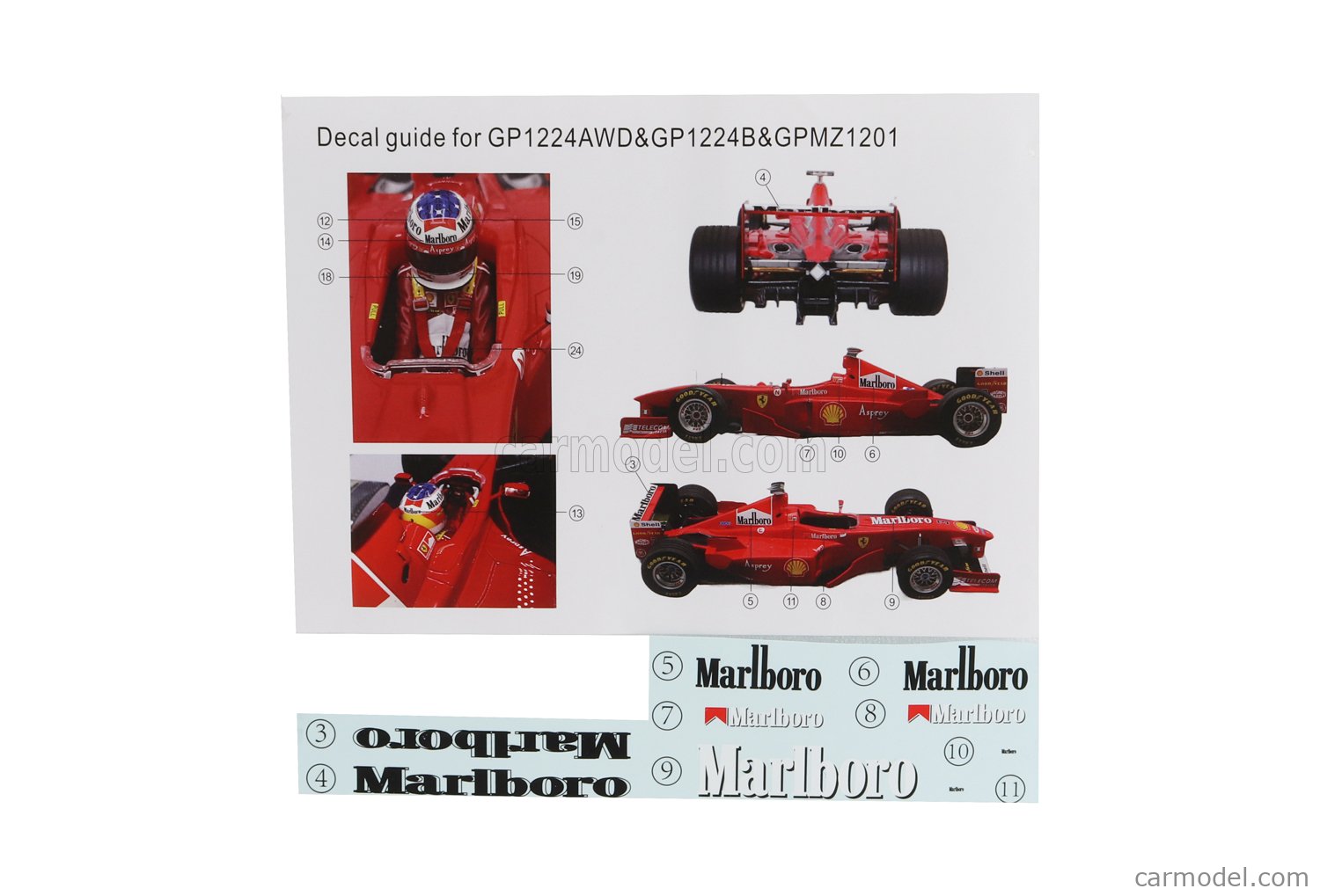 GP-REPLICAS GP12-24B Scale 1/12 | FERRARI F1 F300 N 4 2nd GP-REPLICAS GP12-24B Scale 1/12 | FERRARI F1 F300 N 4 2nd