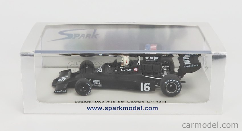 Marmande Shadow DN3 N°16 GP Monaco 1974 – Maquette Bois 1/43, Bon état