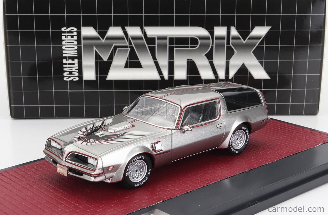 MATRIX SCALE MODELS MX41606-011 Scale 1/43  PONTIAC FIREBIRD TRANS AM TYPE K KAMMBACK CONCEPT 1978 SILVER