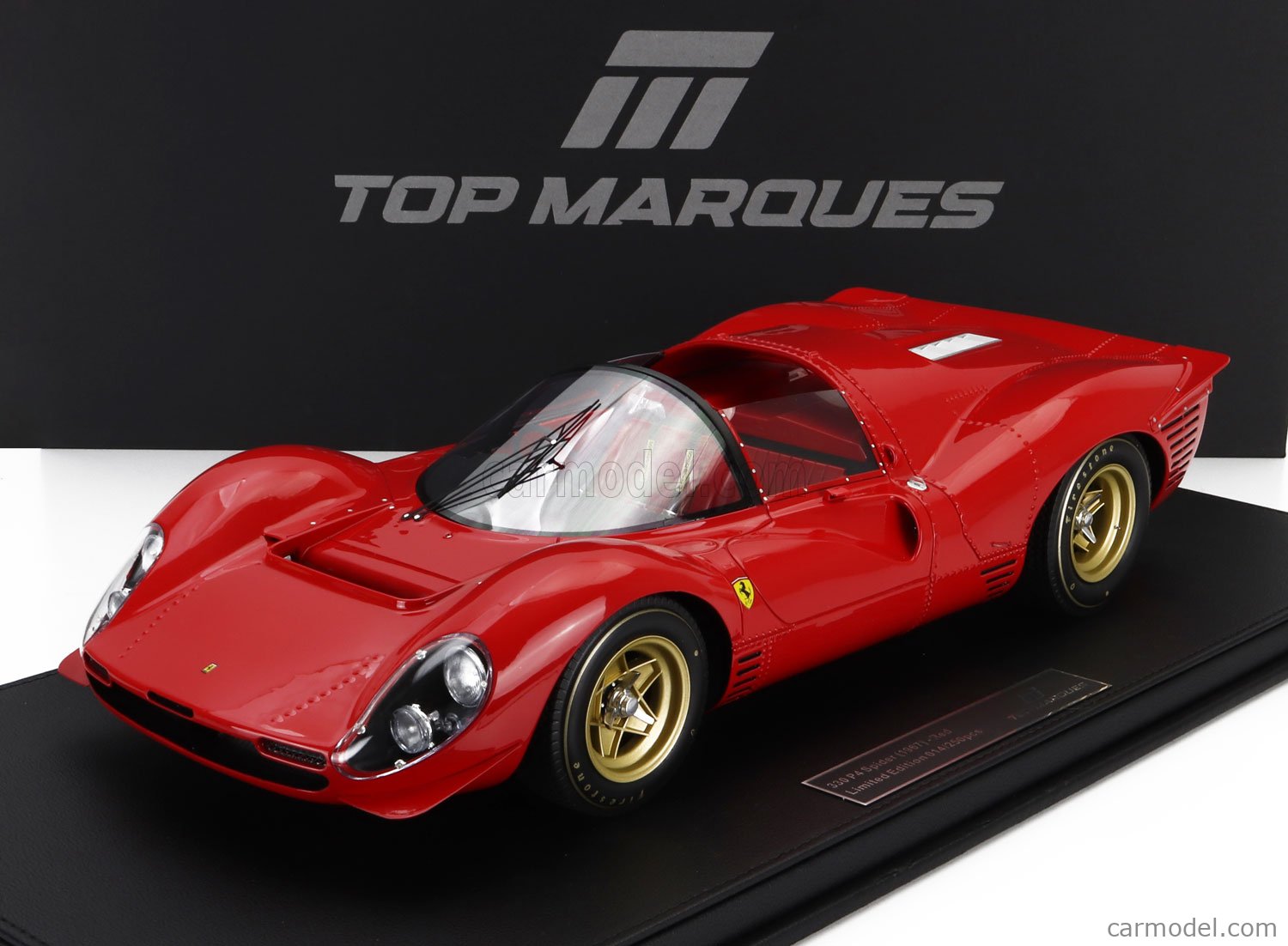 TOPMARQUES TMR12-57D Scale 1/12 | FERRARI 330P4 SPIDER STREET VERSION 1967  RED