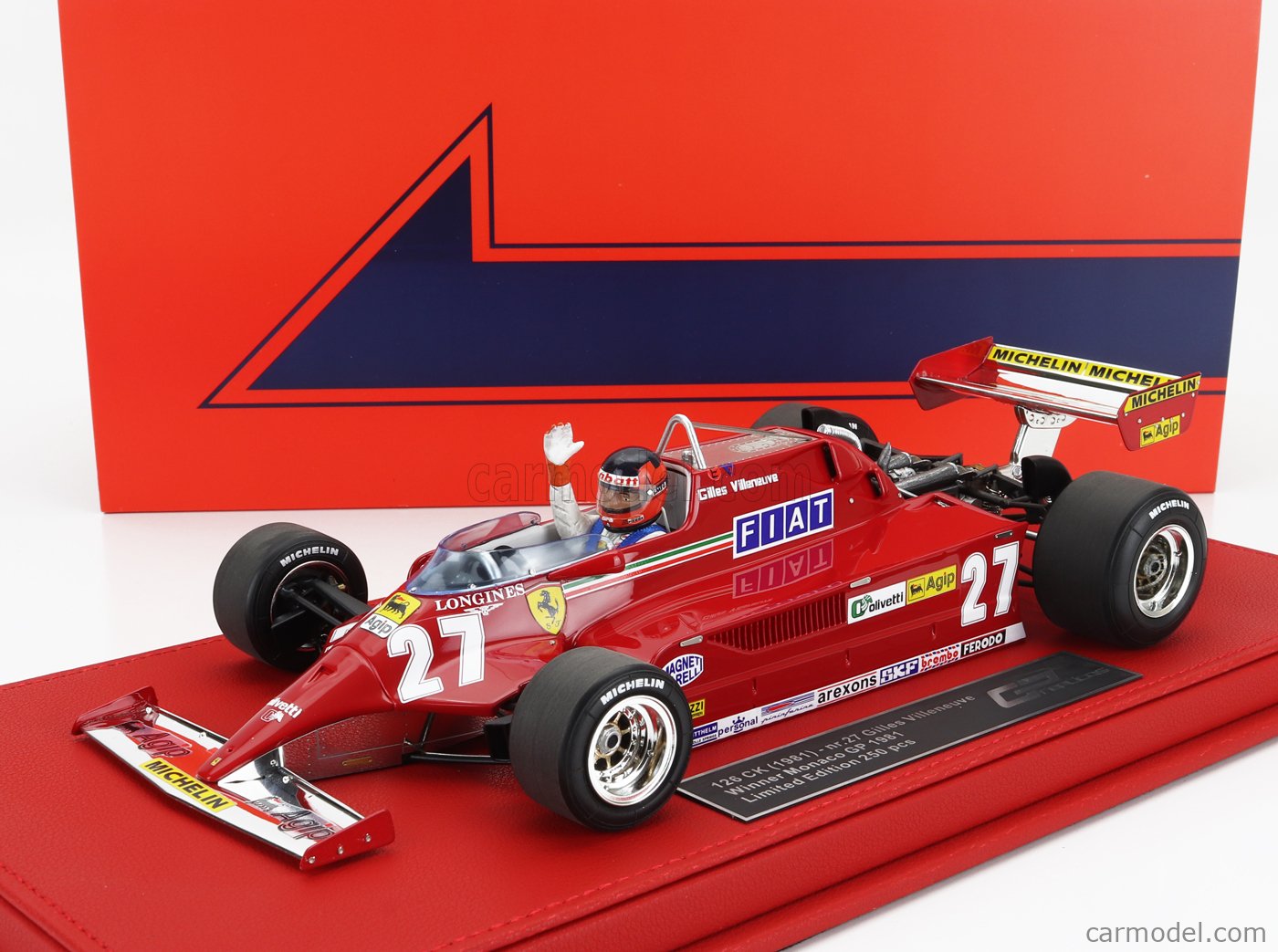 GP Replicas Ferrari 126 Ck #27 Gilles Villeneuve Winner
