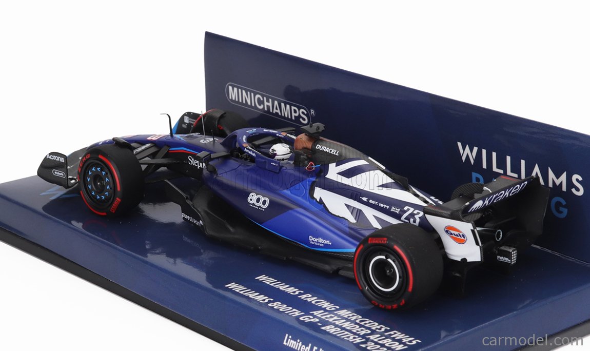 Minichamps 1:43 A. Albon Williams FW45 Gulf Design #23 Singapore GP Formula 1 2023 447231623