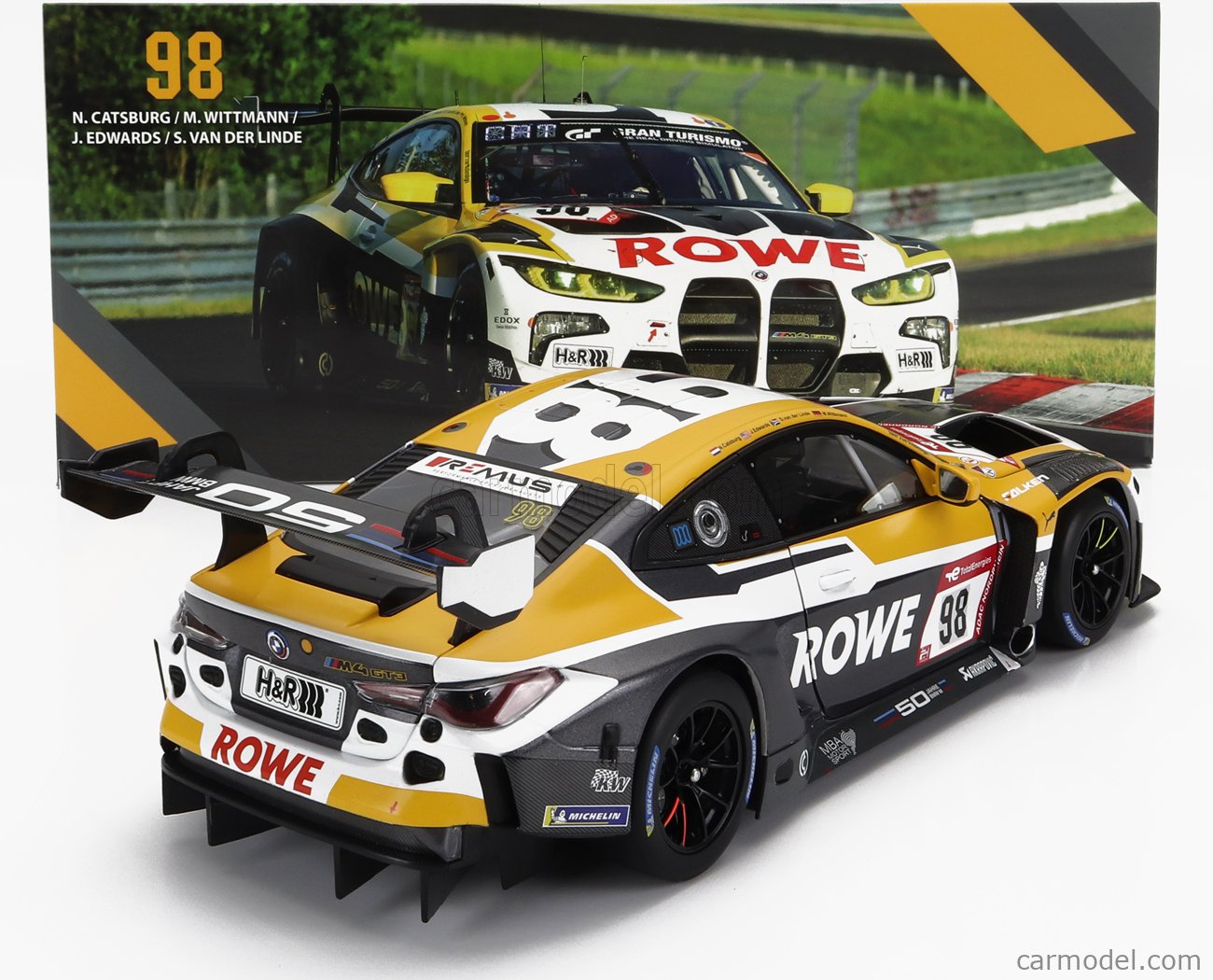 BMW - 4-SERIES M4 GT3 TEAM ROWE RACING N 98 24h NURBURGRING 2022 N.CATSBURG  - J.EDWARDS - S.VAN DER LINDE - M.WITTMANN