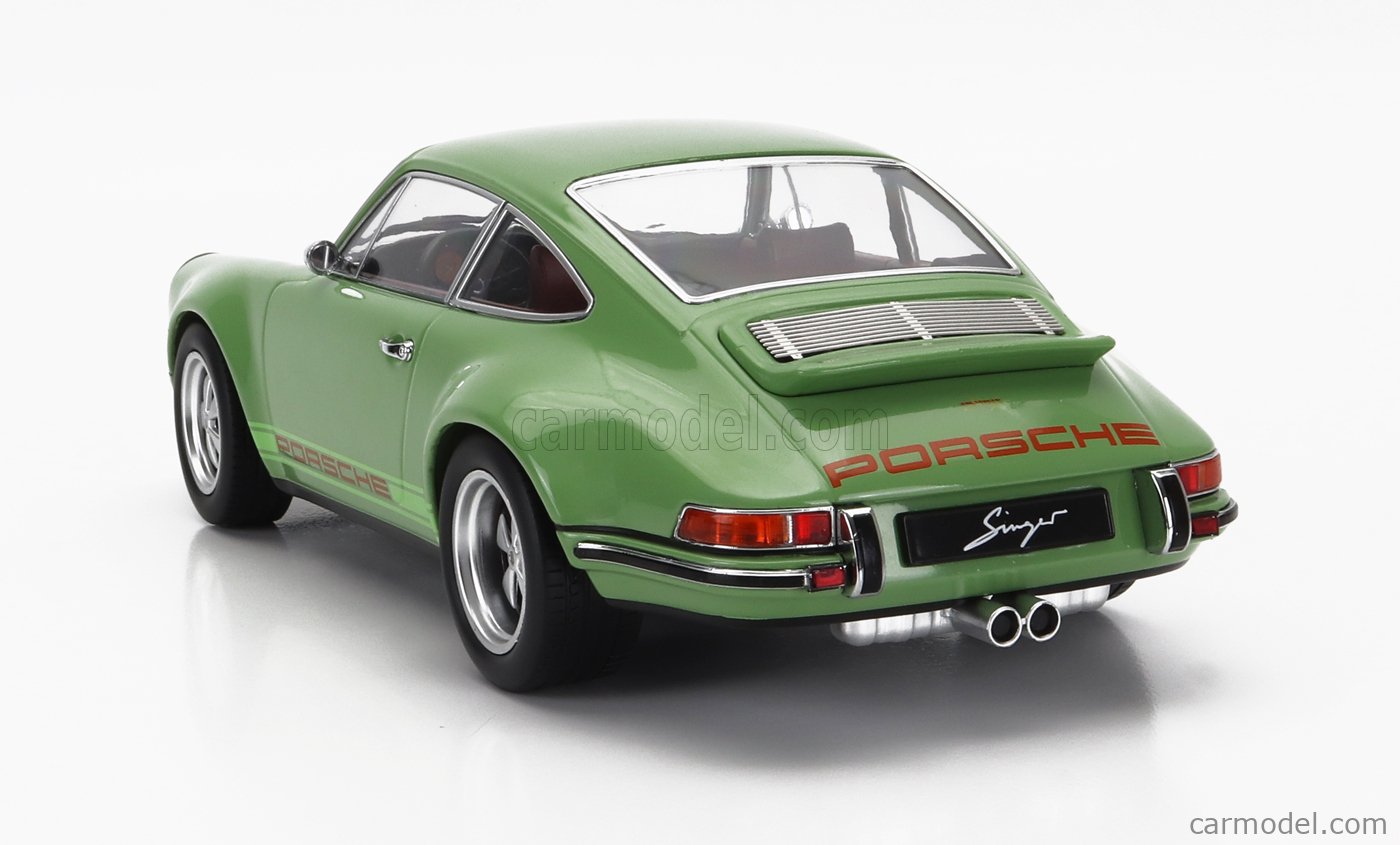 Porsche 911 Coupé Singer 1/18 KK-Scale – Vert, Métal, Collection