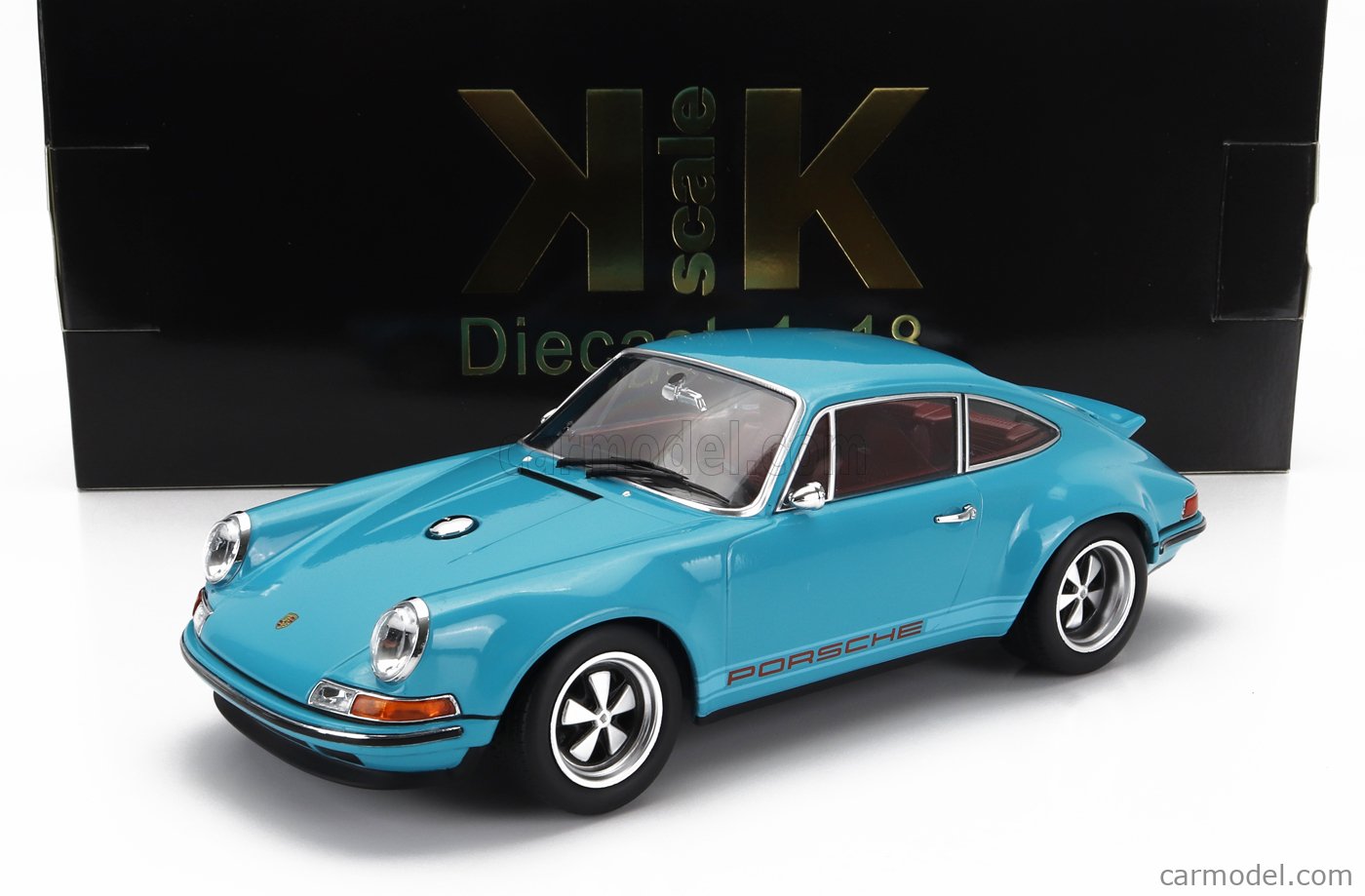 Porsche 911 Singer 1/18 KK Scale – Bleu Turquoise, Modèle Diecast