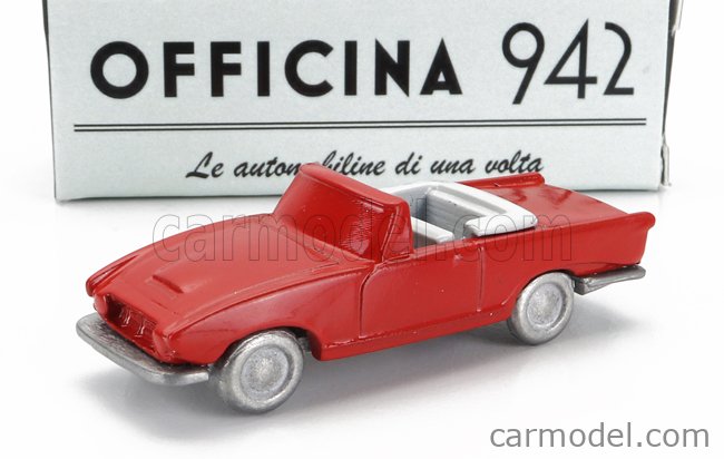 OFFICINA-942 1/76 Fiat 1200 Coupe Scioneri 1958 オフィチーナ 942 フィアット 1200 クーペ  シオネリ レッド ART2032A