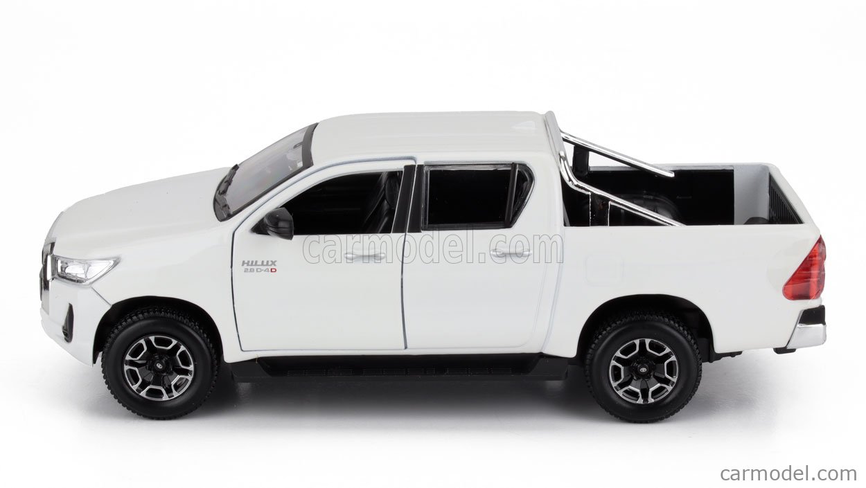 MAISTO 32920WH Scale 1/27 | TOYOTA HILUX PICK-UP 2021 WHITE