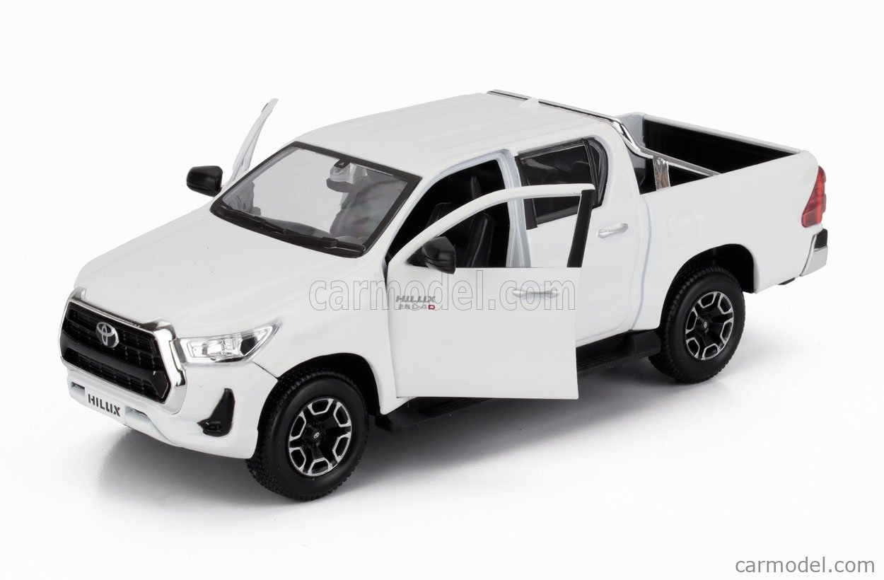 MAISTO 32920WH Scale 1/27 | TOYOTA HILUX PICK-UP 2021 WHITE