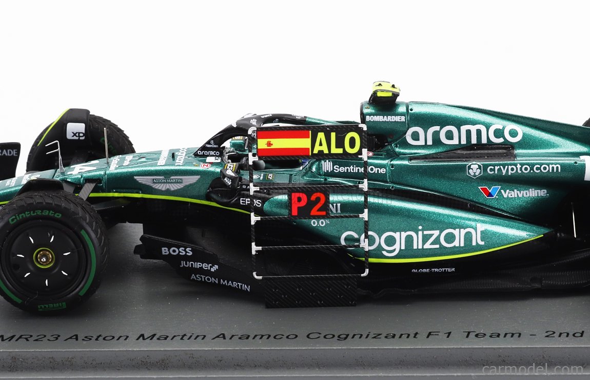 Spark S8597 Aston Martin AMR23 N°14 Alonso – 1/43 – Aramco Cognizant 2023 – Neuf