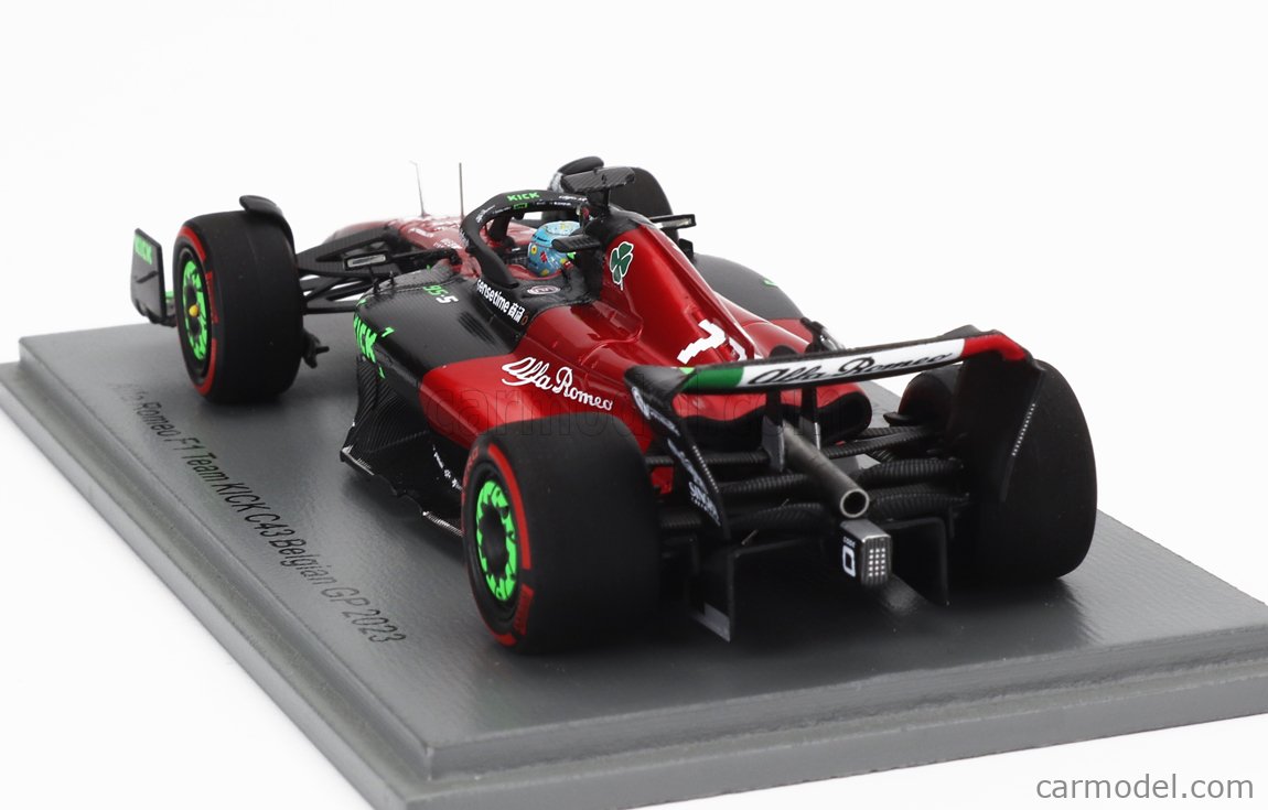 Modèle Réduit 1:43 Spark Alfa Romeo F1 C43 #77 Belgium GP 2023 Valtteri Bottas - S8921, Neuf
