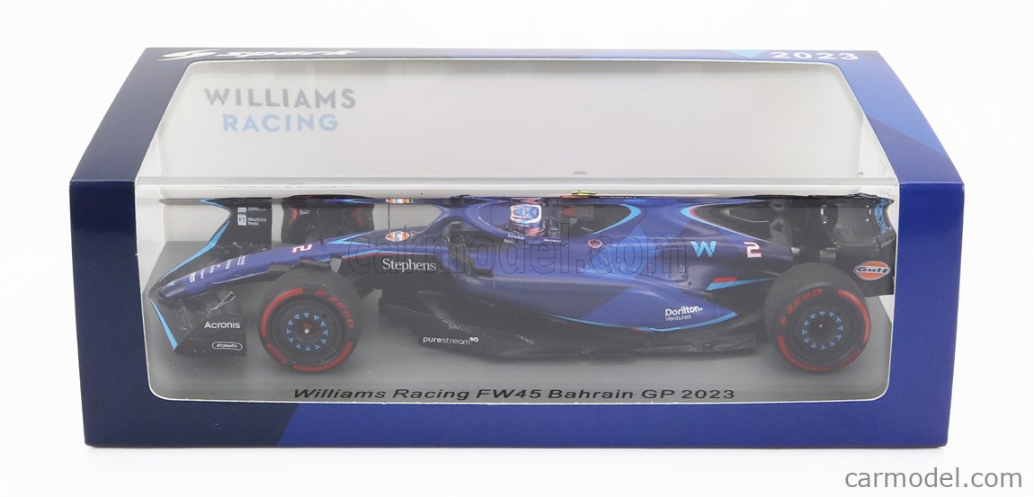 Spark 1:18 Logan Sargeant Williams FW45 #2 Bahreïn GP formule 1 2023