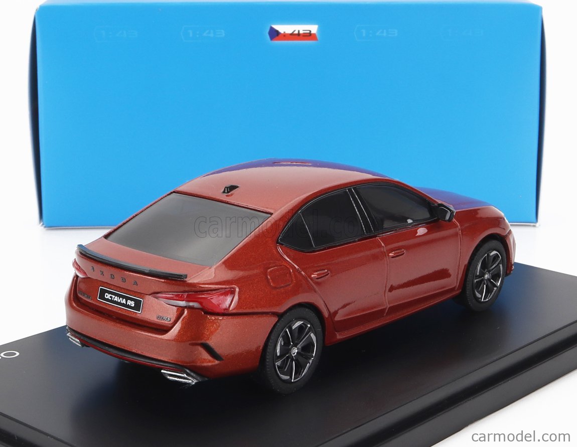 Modèle Réduit 1:43 ABREX Skoda Octavia IV RS 2020 - Gris Métallisé - Réf. 143ABZ-037CA