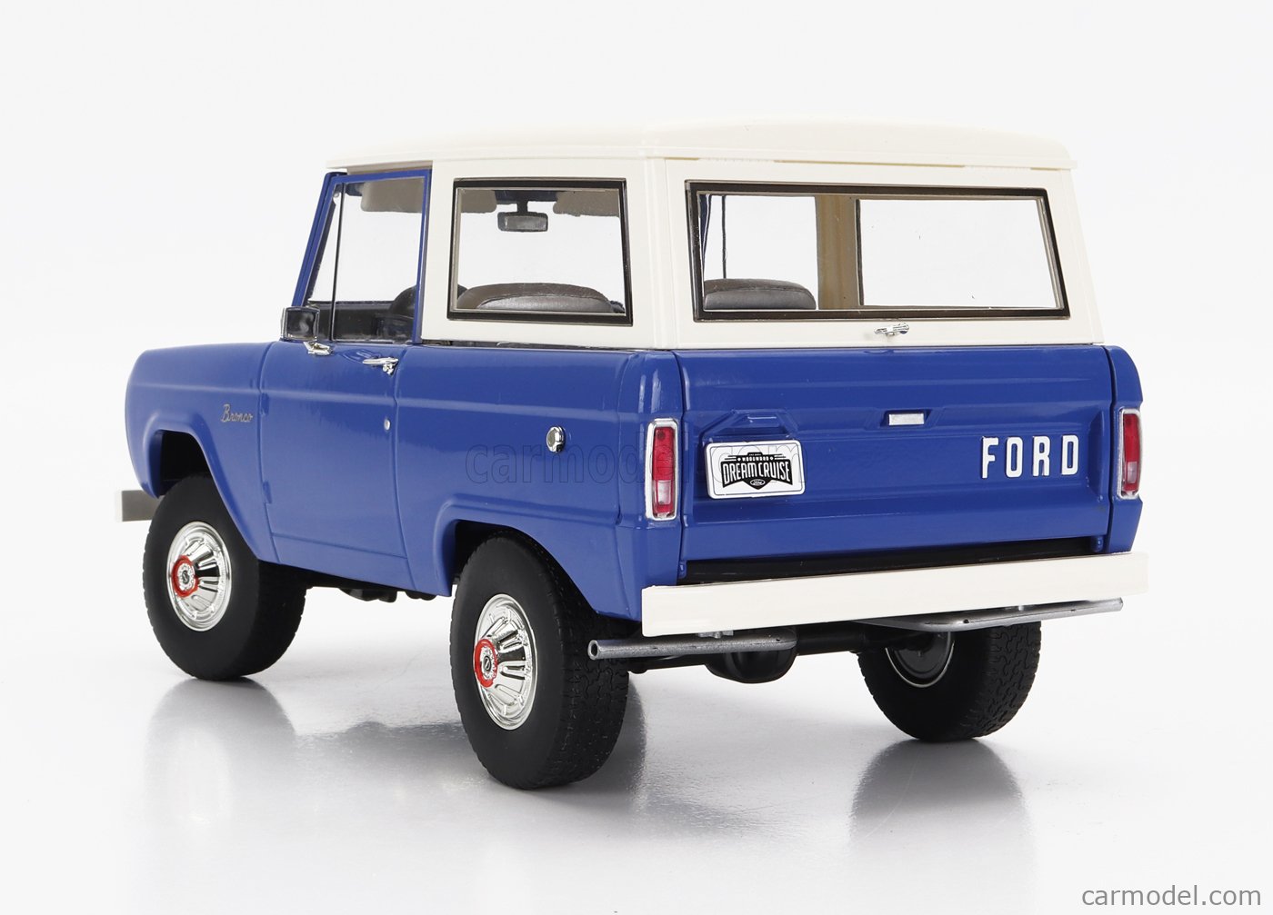 GREENLIGHT 19134 Scale 1/18 | FORD USA BRONCO 1966 BLUE WHITE
