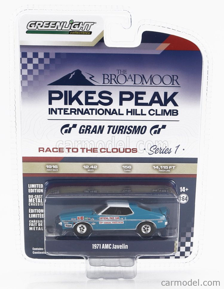 1971 AMC Javelin AMX Black - Muscle Car USA Johnny Lightning 1:64 - JLSP152 A JLMC026 - Passion Diecast