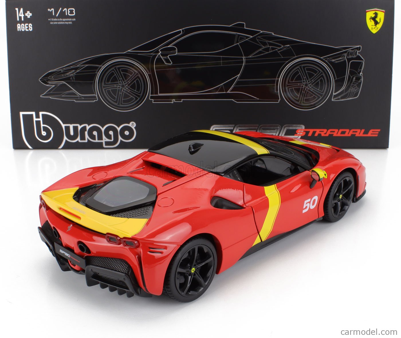 BURAGO 18-16035 Scale 1/18 | FERRARI SF90 STRADALE HYBRID