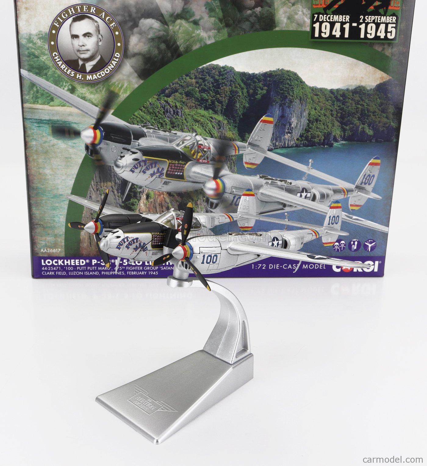 CORGI AA36617 Scale 1/72 | LOCKHEED MARTIN P-38 L-5-LO LIGHTNING ...