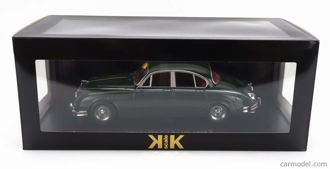 Coche miniatura Jaguar MK 1/18 KK Scale II 3.8 verde foncé RHD 1959 Coche miniatura Jaguar MK 1/18 KK Scale II 3.8 verde foncé RHD 1959
