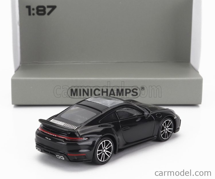 MINICHAMPS 870069071 Scale 1/87 | PORSCHE 911 992 TURBO S COUPE 2020 BLACK